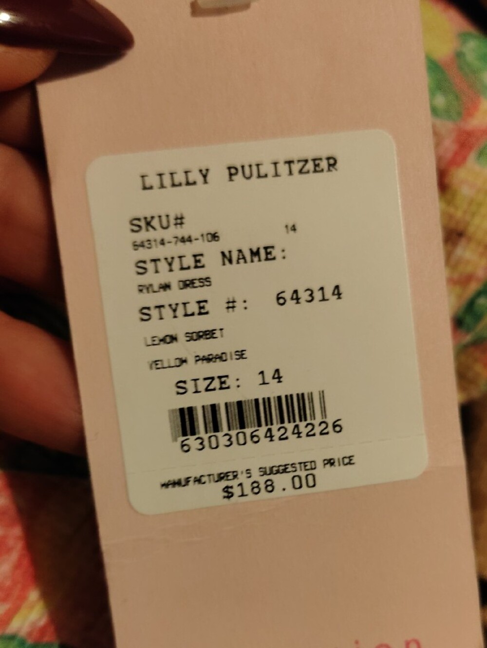 Vintage Lilly Pulitzer Rylen Yellow Lemon Sorbet Monkey Dress - Picture 6 of 6